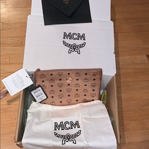 BRAND NEW MCM Zip pouch